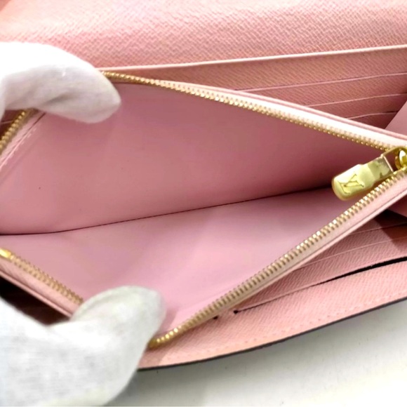 💯 Authentic Louis Vuitton Portefeuille Sarah Damier Brown Long Wallet - Picture 4 of 8